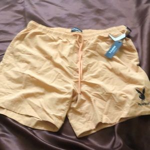 Play bunny logo nylon shorts/swim trunks